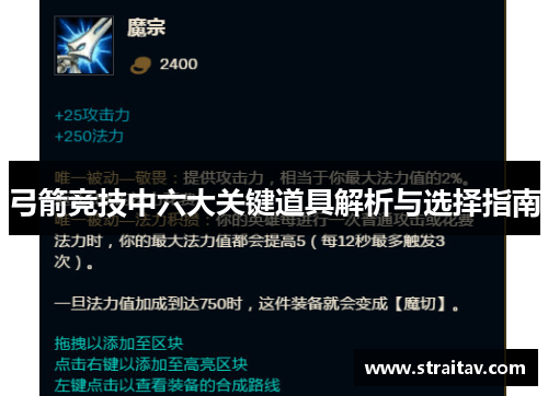 弓箭竞技中六大关键道具解析与选择指南